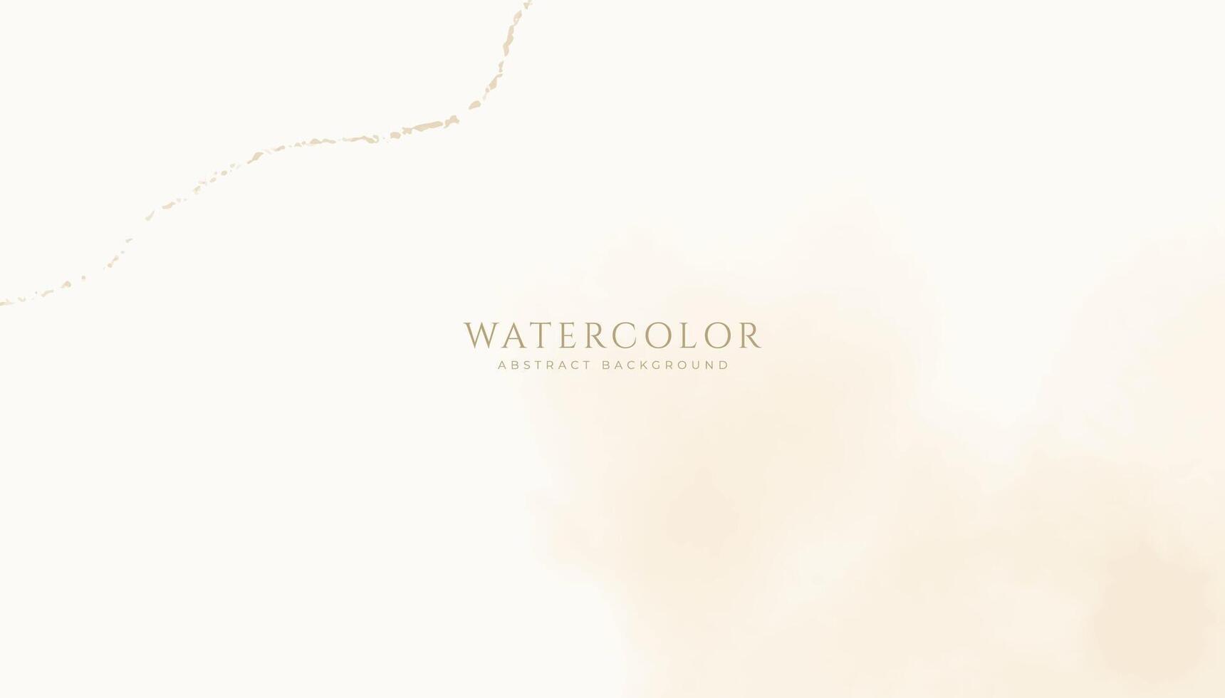 Abstract horizontal watercolor background. Neutral light colored empty space background illustration vector