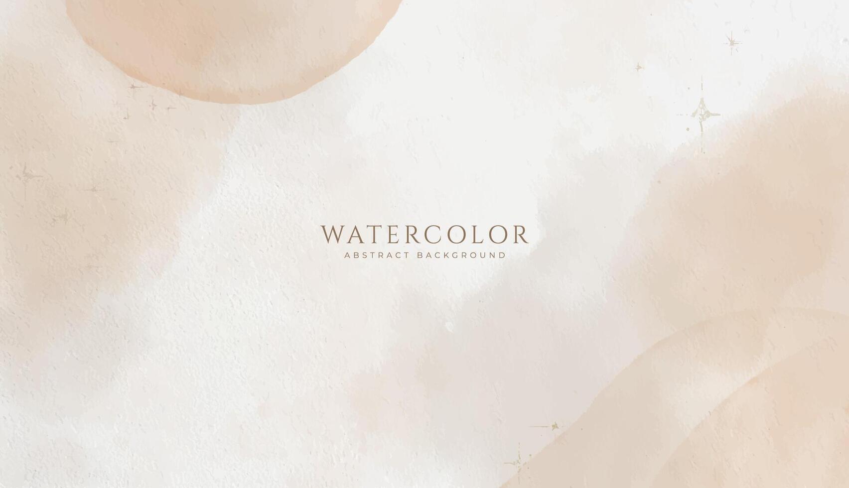 Abstract horizontal watercolor background. Neutral brown white colored empty space background illustration vector