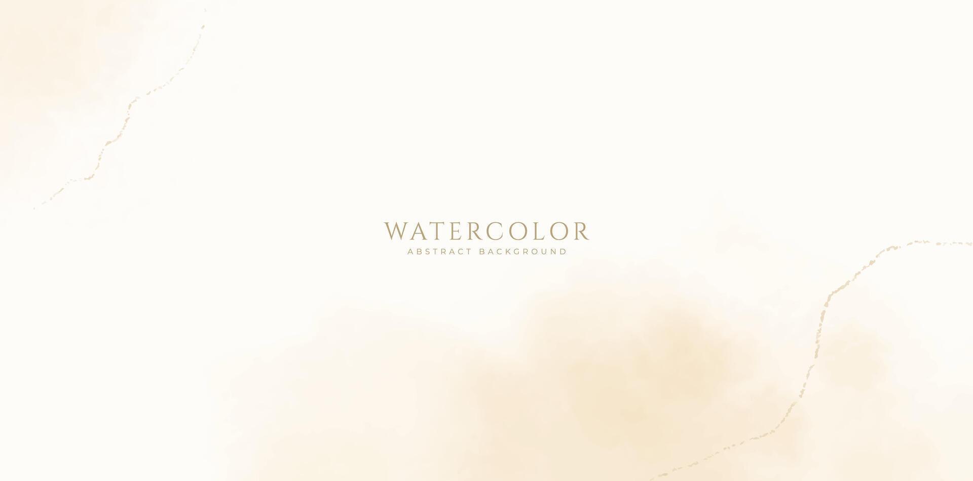 Abstract horizontal watercolor background. Neutral light colored empty space background illustration vector