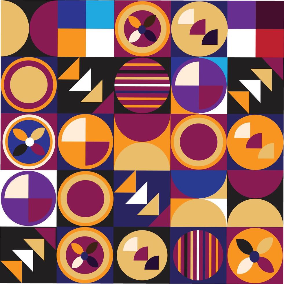 Premium Amazing Abstract Bauhaus pattern Design vector
