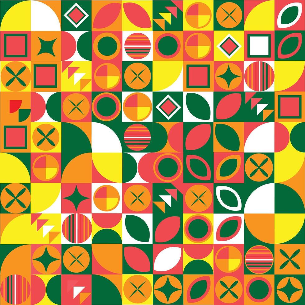 Premium Amazing Abstract Bauhaus pattern Design vector