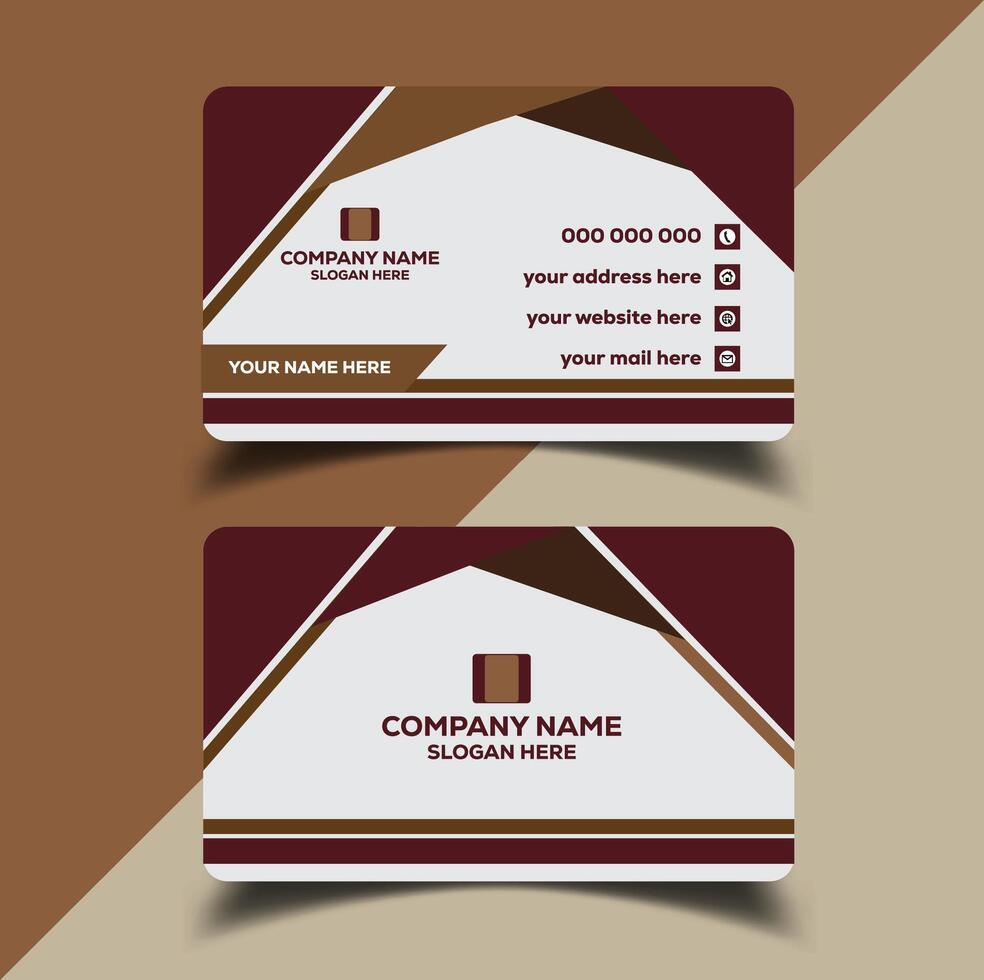 Print ready premium business card template design vector