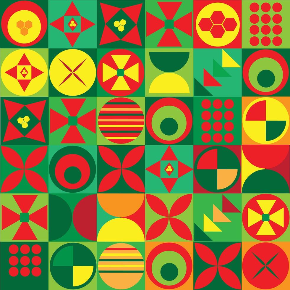 Premium Amazing Abstract Bauhaus pattern Design vector