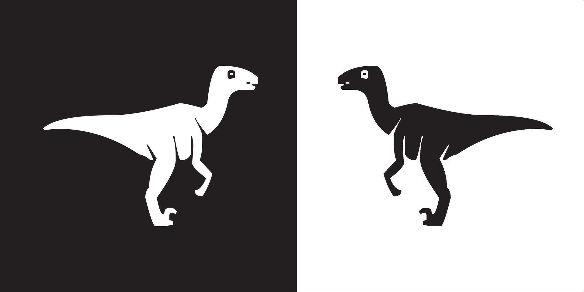 ilustración imagen de dinosaurio icono vector