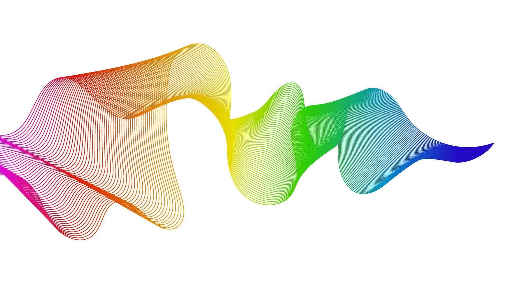 Abstract backdrop with wave gradient lines vector