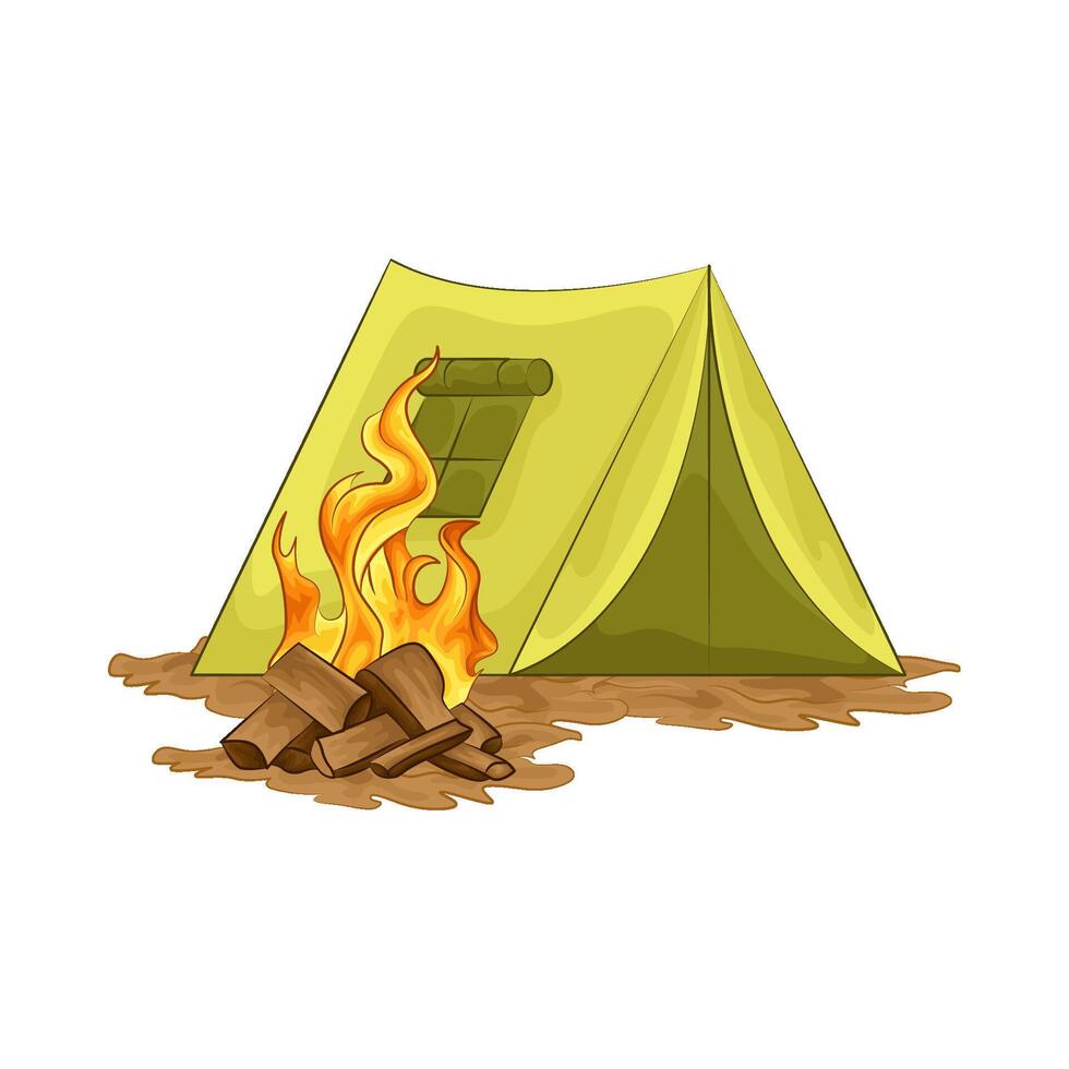 Illustration of camping vector