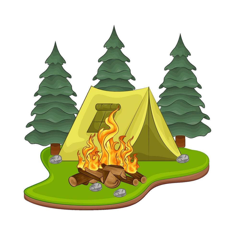 Illustration of camping vector