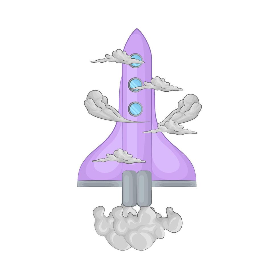 Illustration of rocket vector