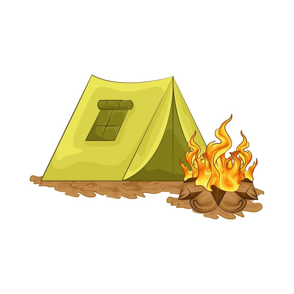 Illustration of camping vector