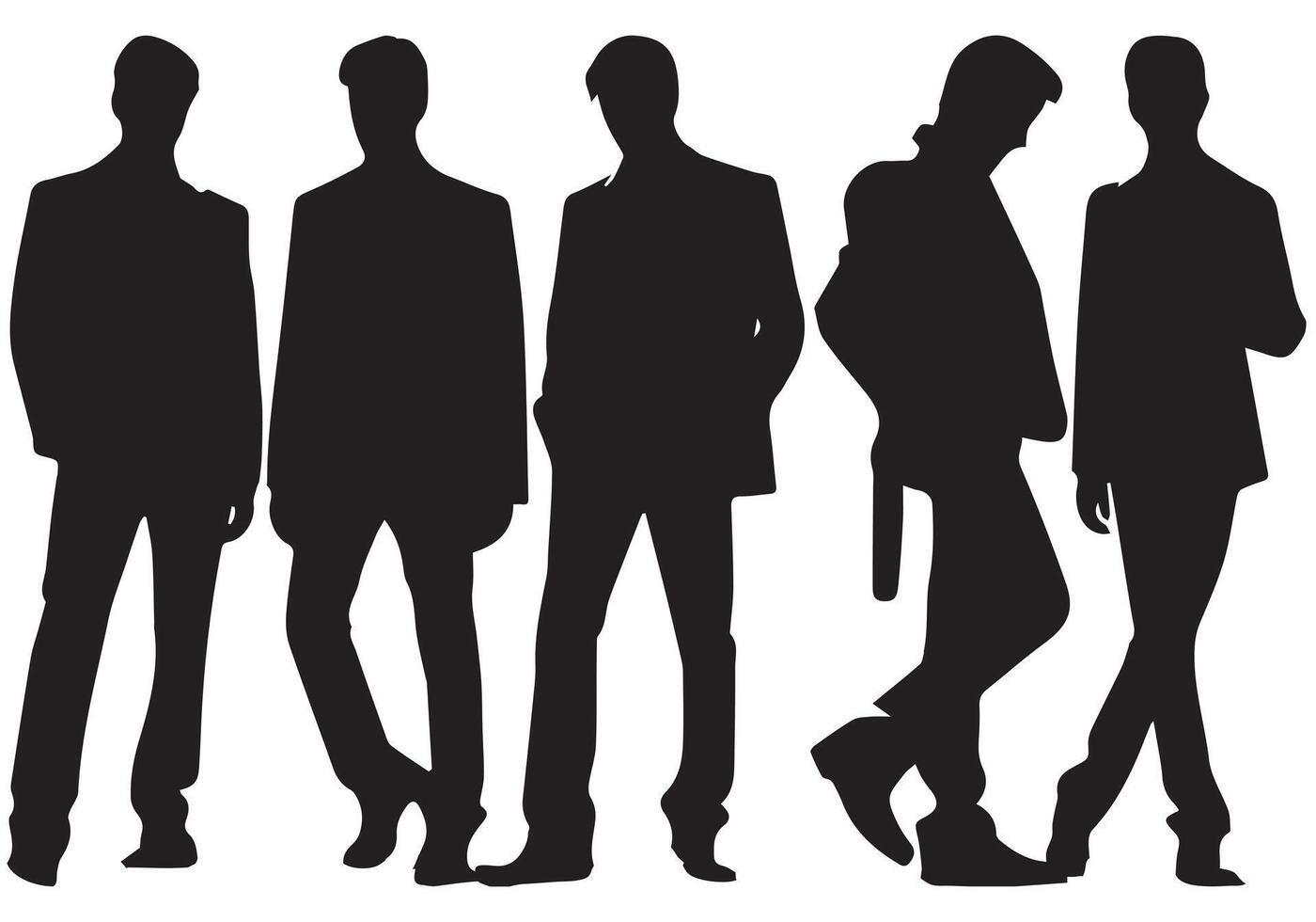 Man Walking Silhouette illustration vector