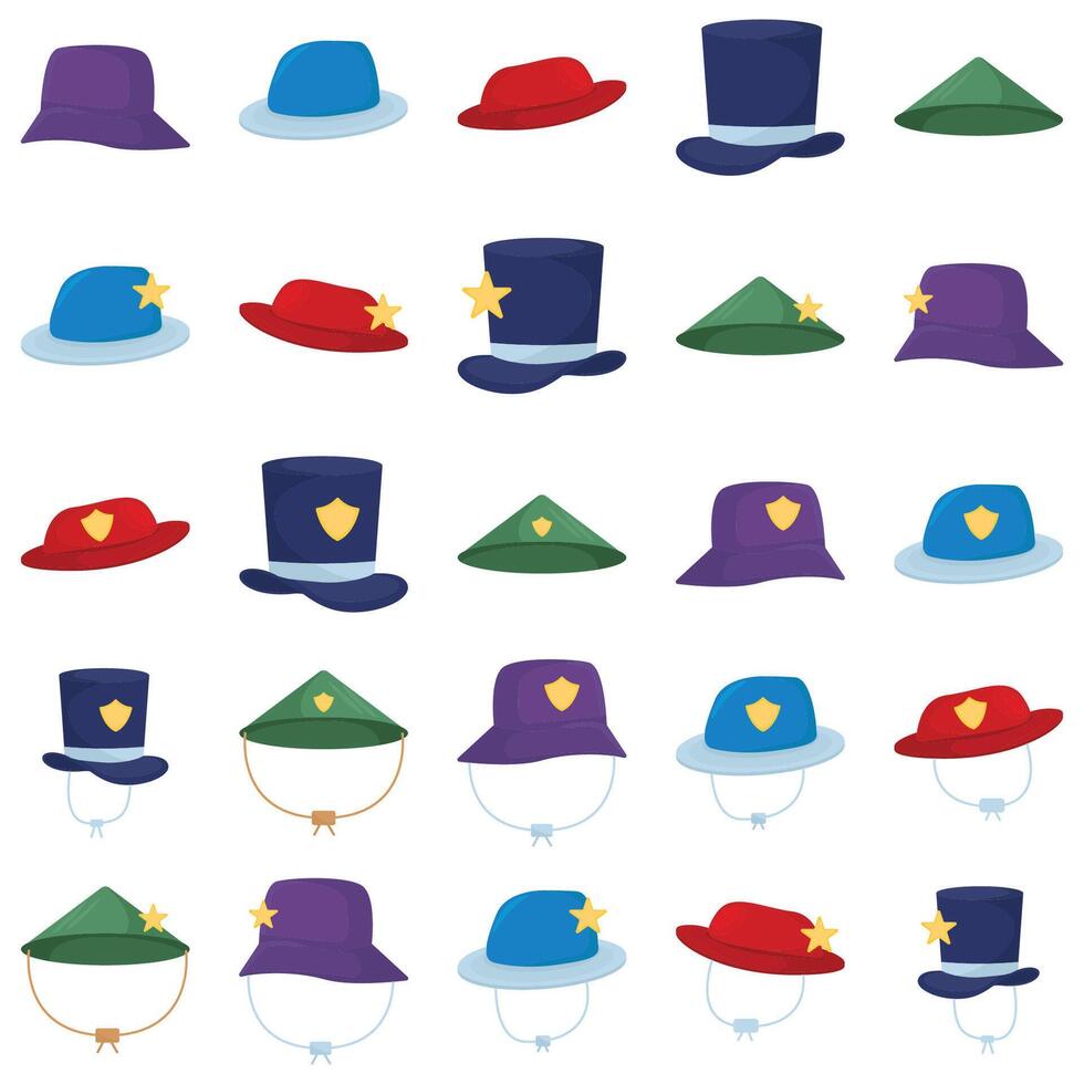 Illustration of hat pack vector