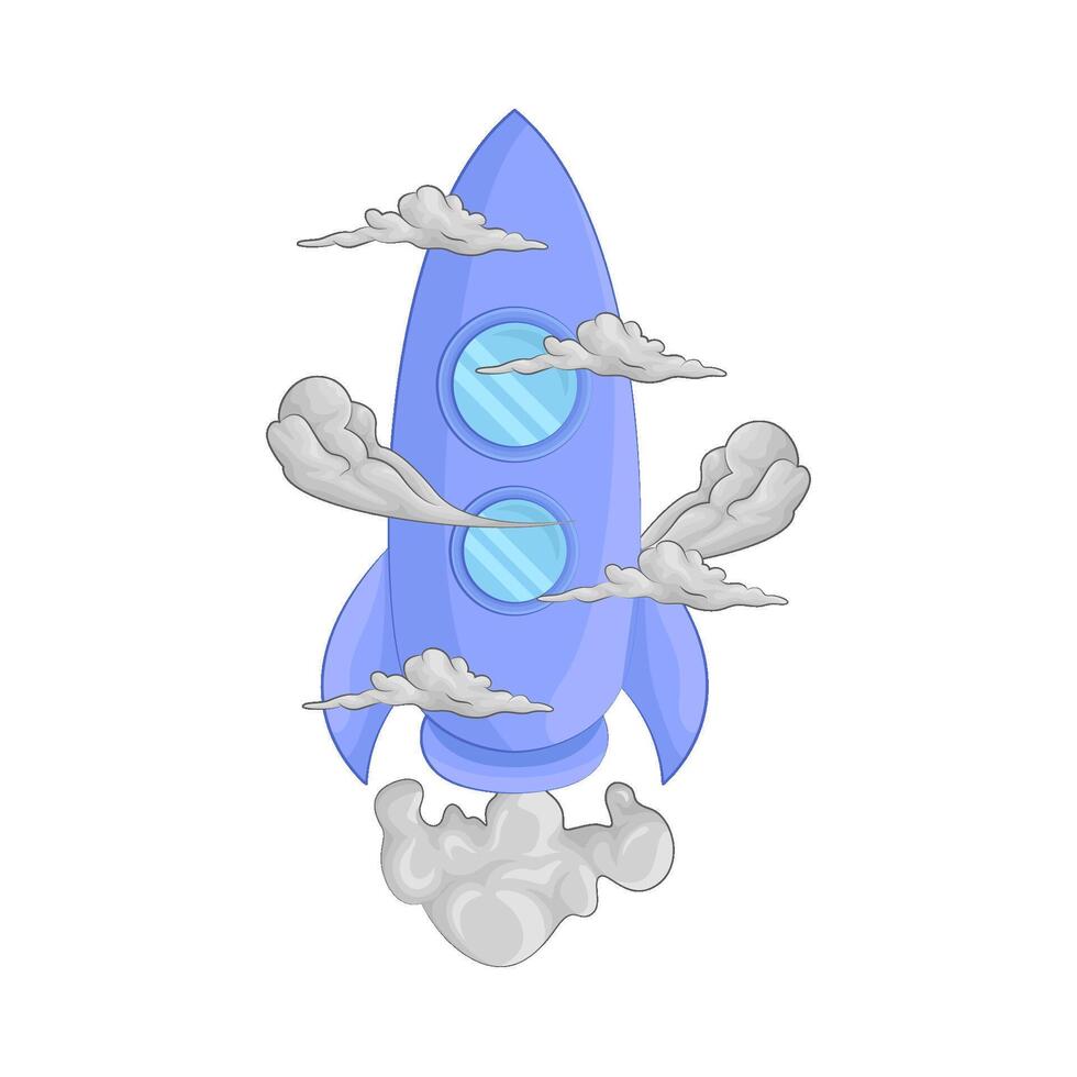 Illustration of rocket vector
