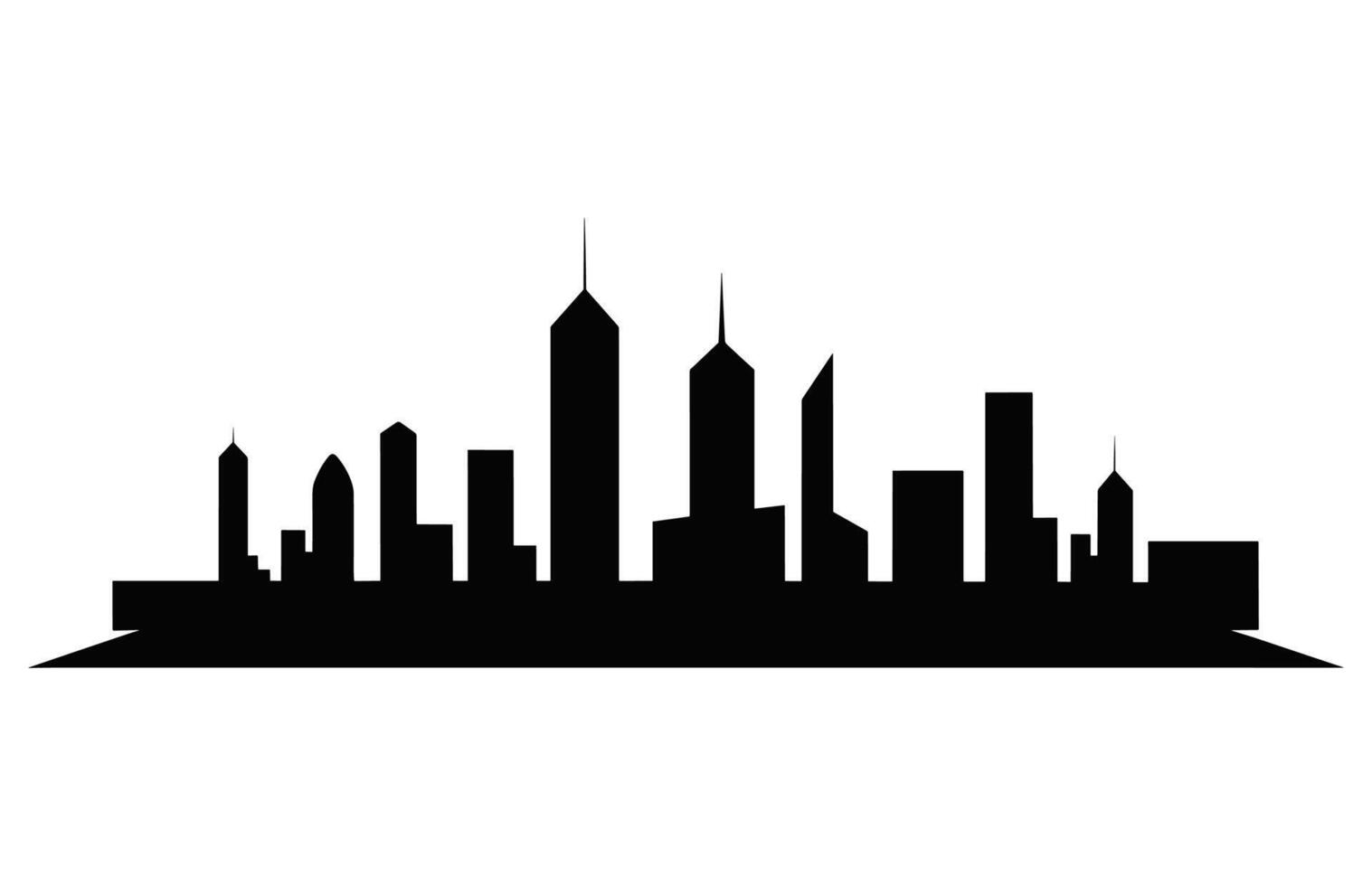 Abu Dhabi City Skyline Silhouette isolated on a white background vector