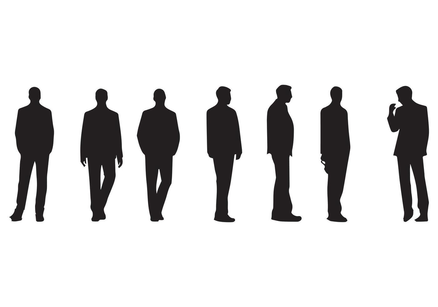 Man Walking Silhouette illustration vector