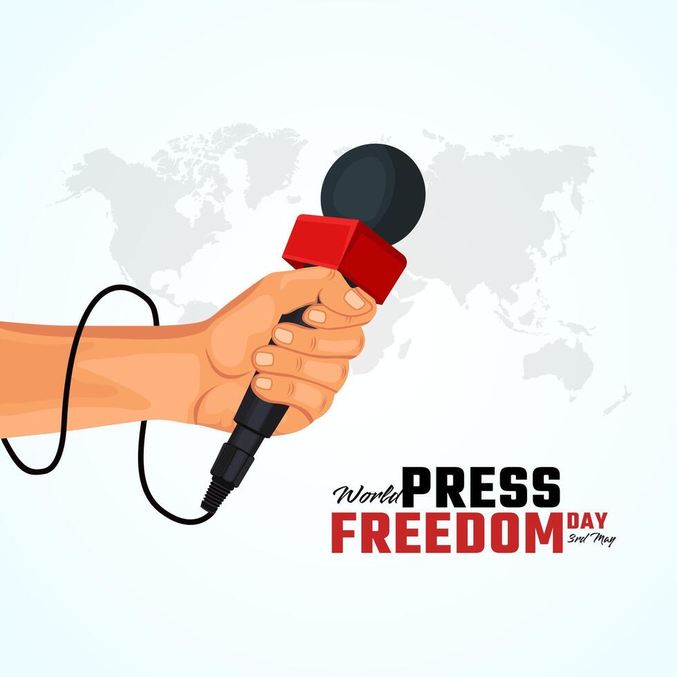 World Press Freedom Day Social Media Post. World Press Freedom Day or World Press Day To Raise Awareness of The Importance of Freedom of The Press. vector