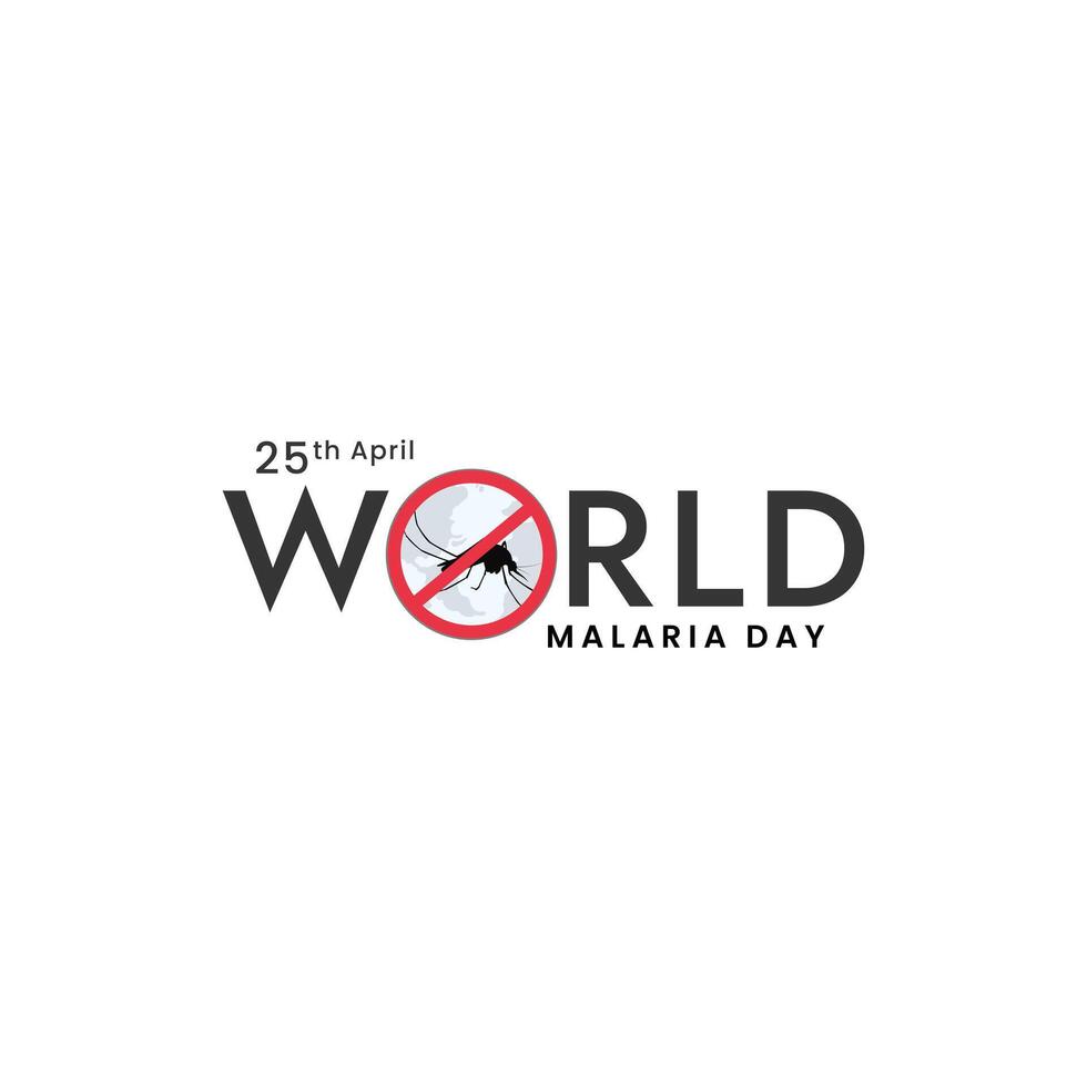 mundo malaria día conciencia día social medios de comunicación póster diseño vector
