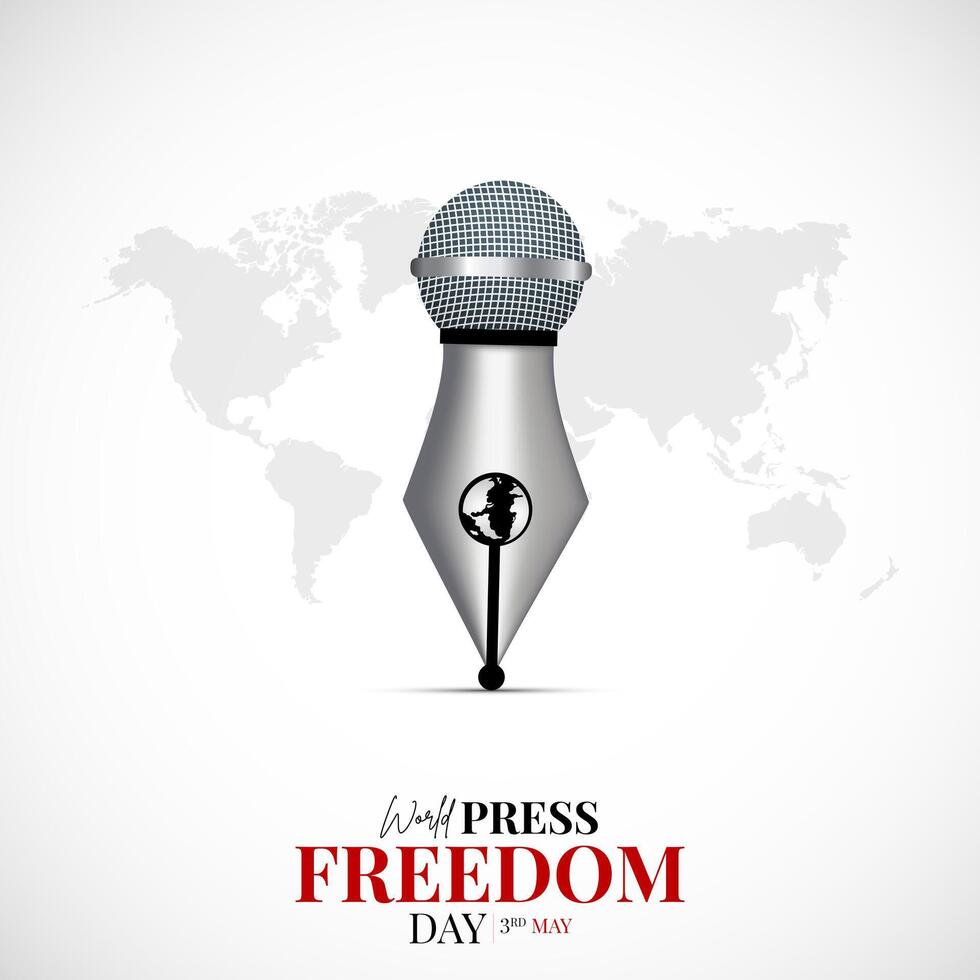 World Press Freedom Day Social Media Post. World Press Freedom Day or World Press Day To Raise Awareness of The Importance of Freedom of The Press. vector