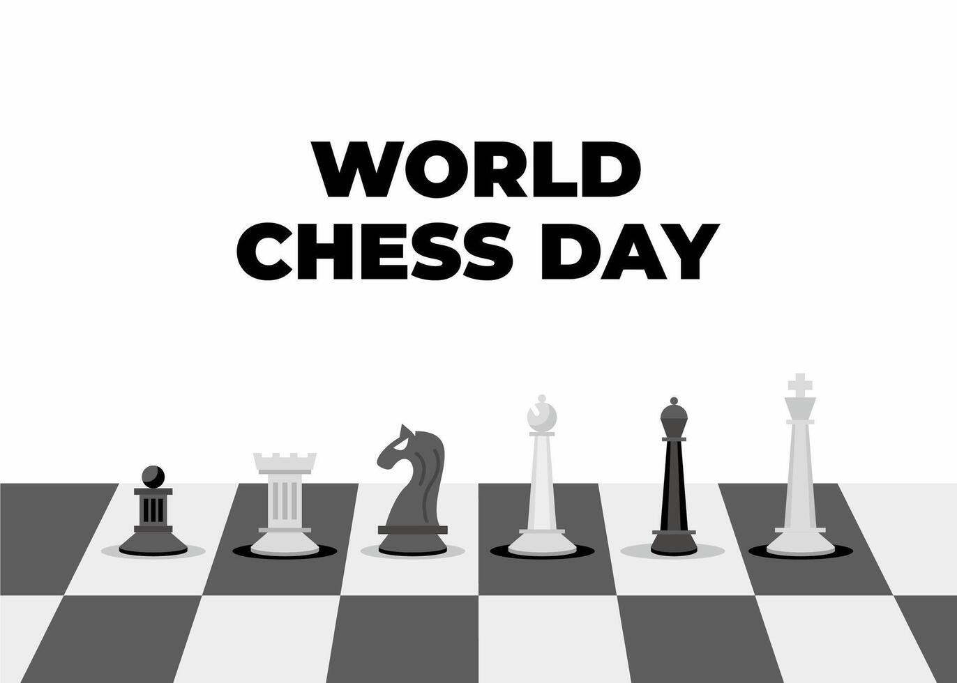 World chess day vector
