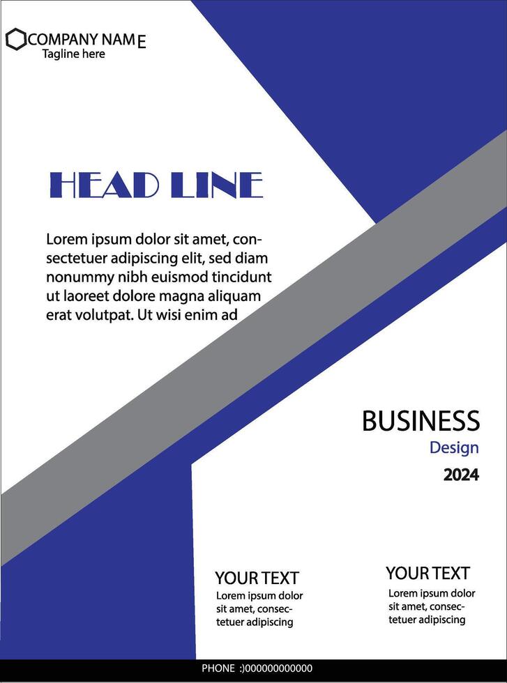 Flyer design template vector
