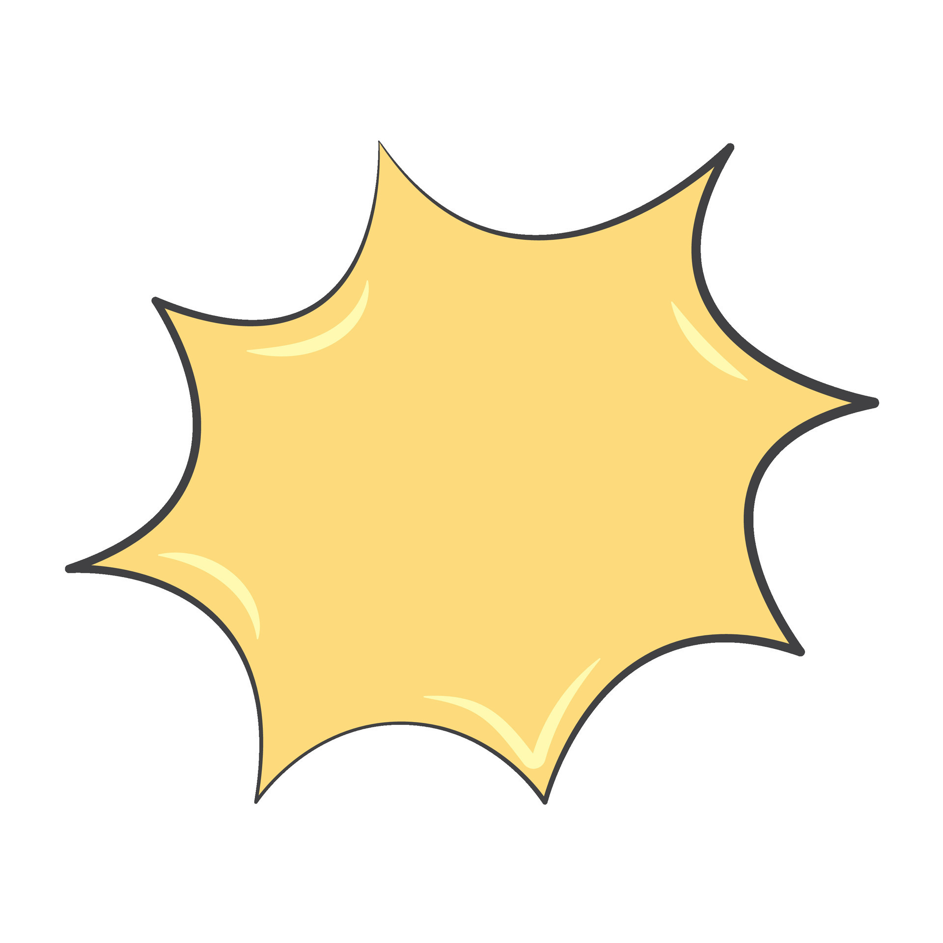 Simple Comic Explosion Shape Effect Text Box 43197386 Vector Art at ...