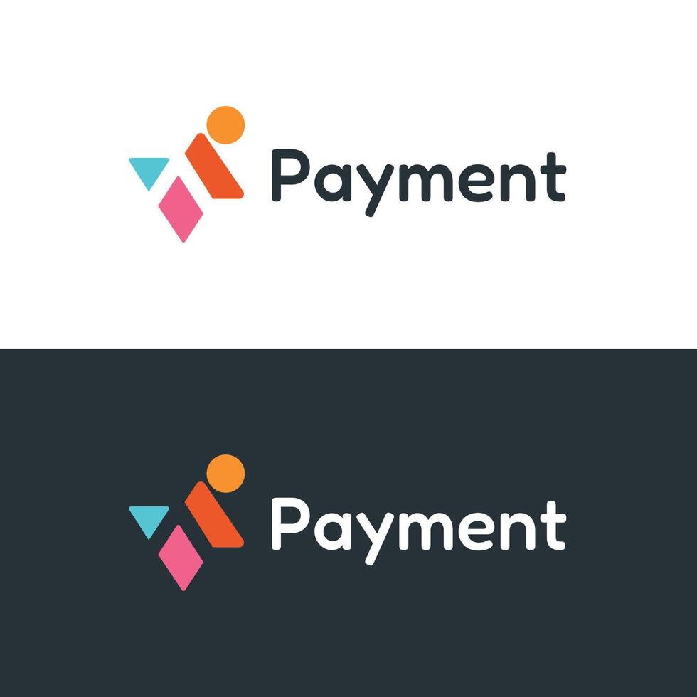 Colorful Digital Payment Logo vector