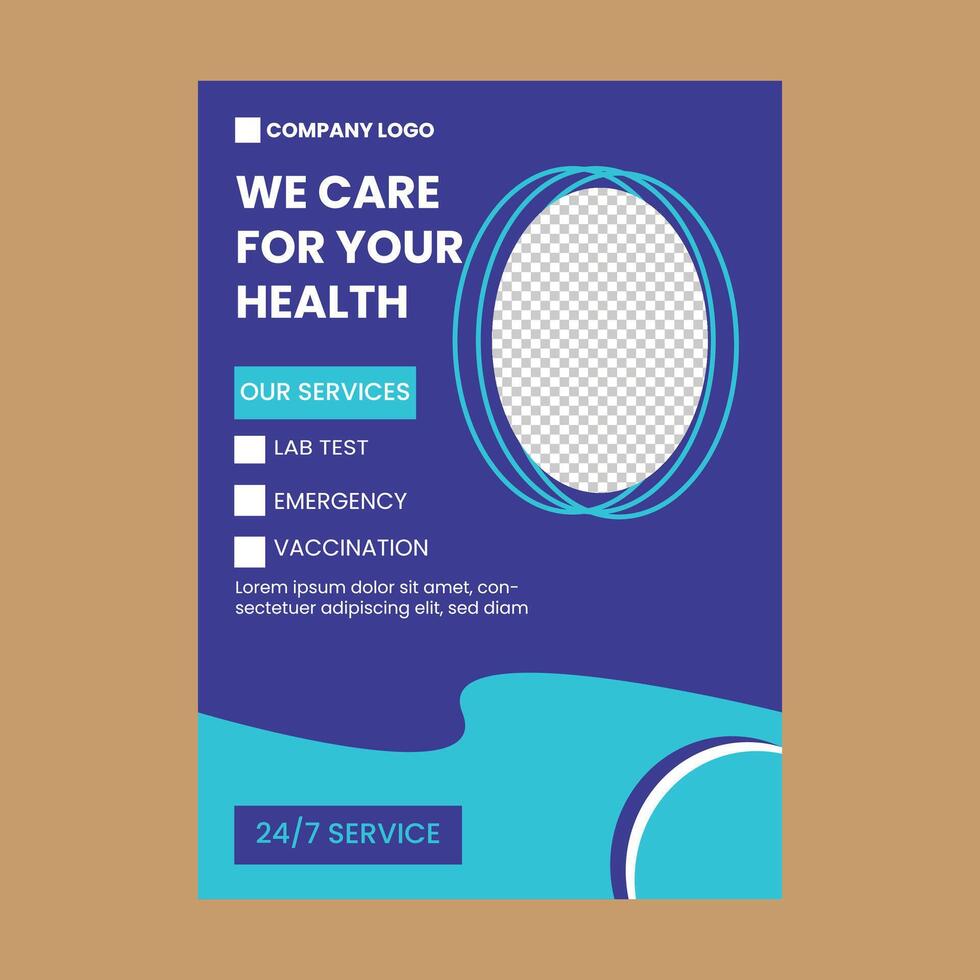 Doctor's flyer design vector