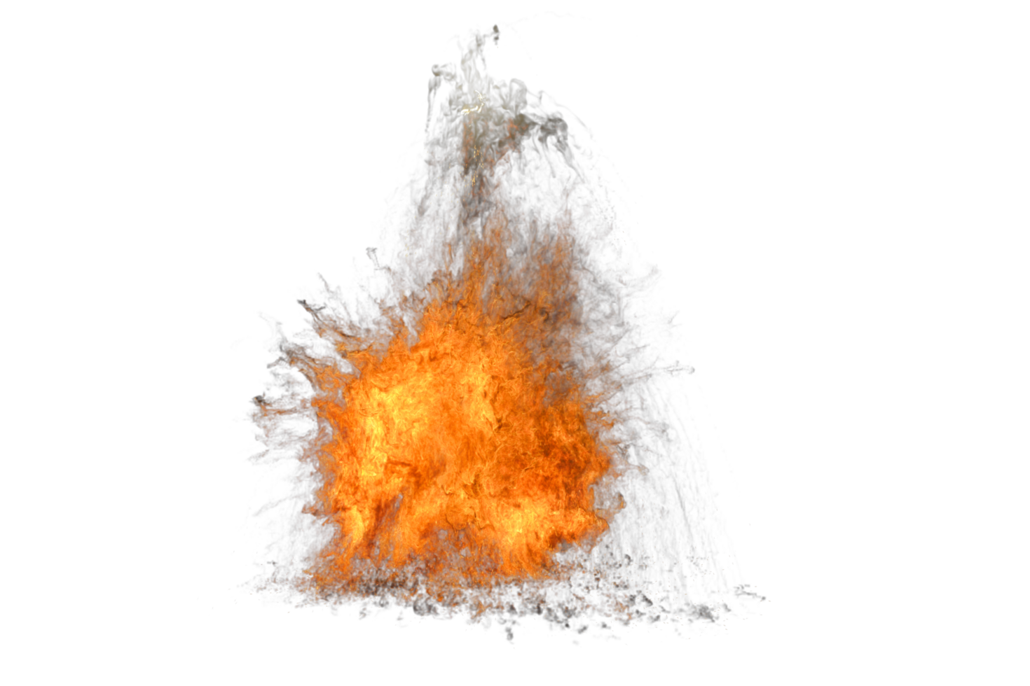 Explosive power of electric tower on transparency background png
