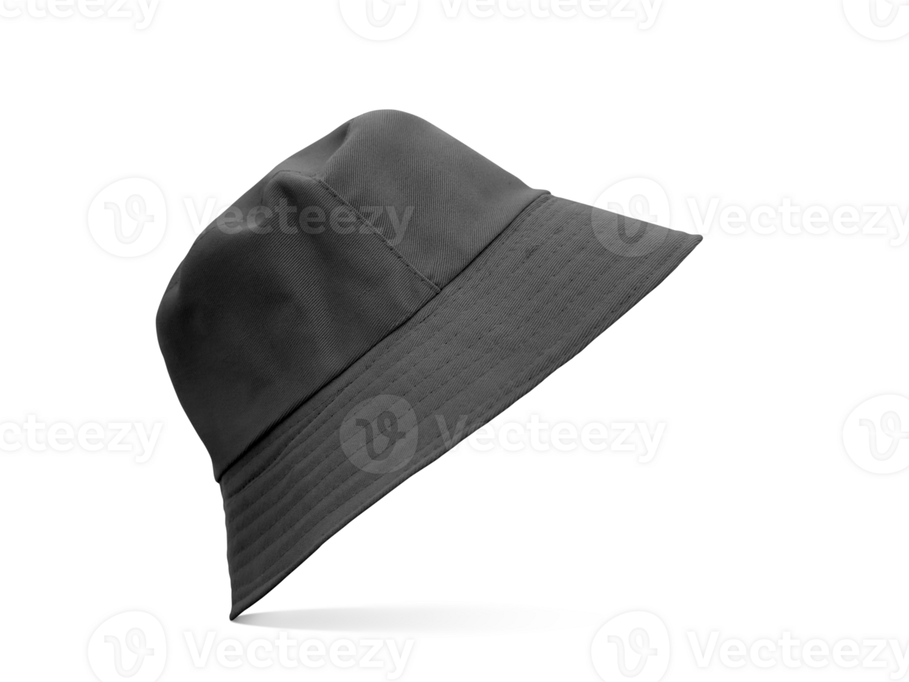 black bucket hat transparent png