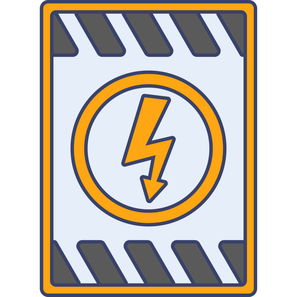 High Voltage Warning Illustration Transparent Background png