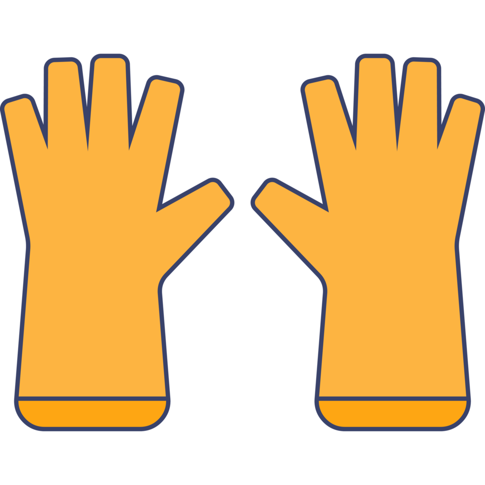 Safety Gloves Illustration Transparent Background png