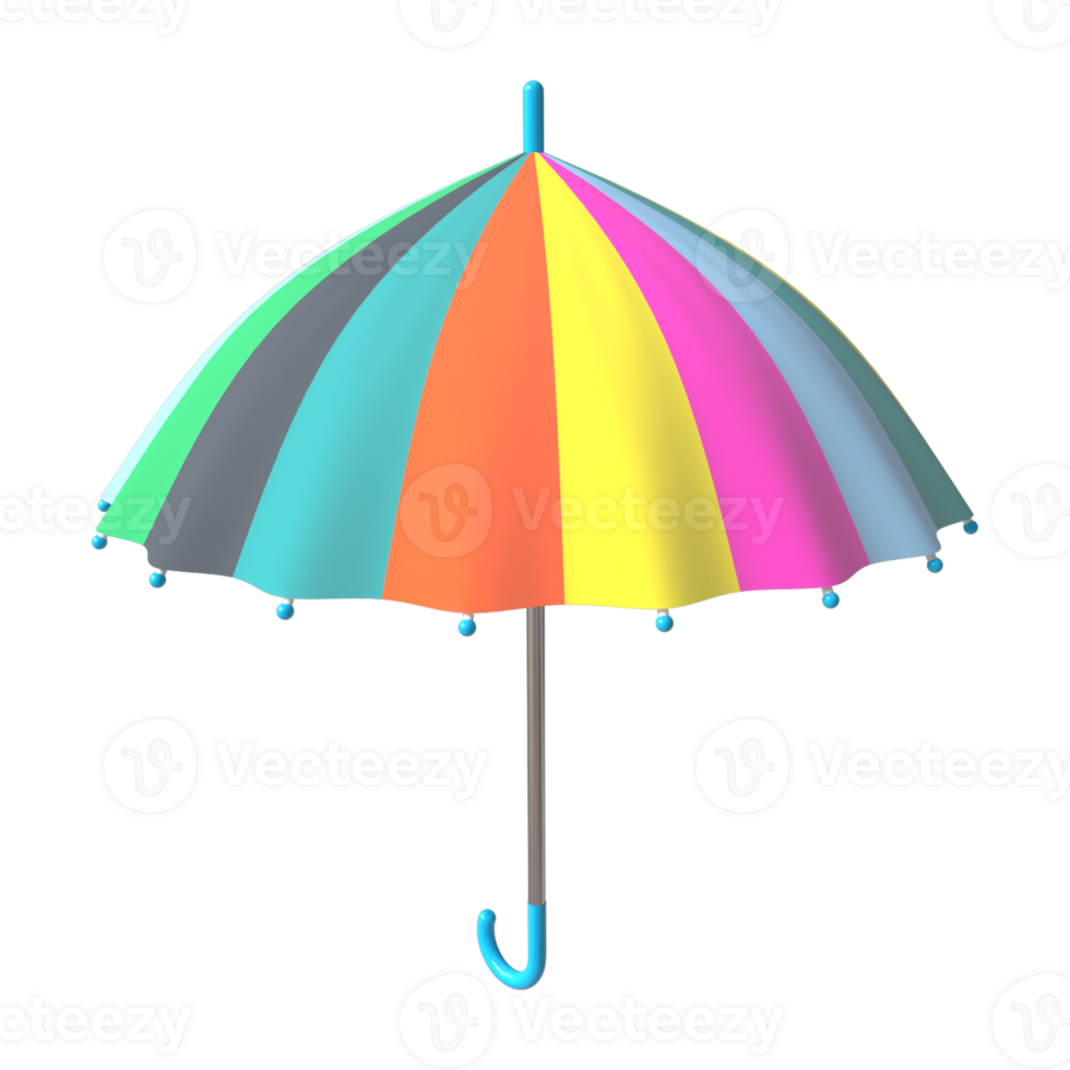 Multicolor Umbrella Design - A Splash of Rainy-Day Elegance png