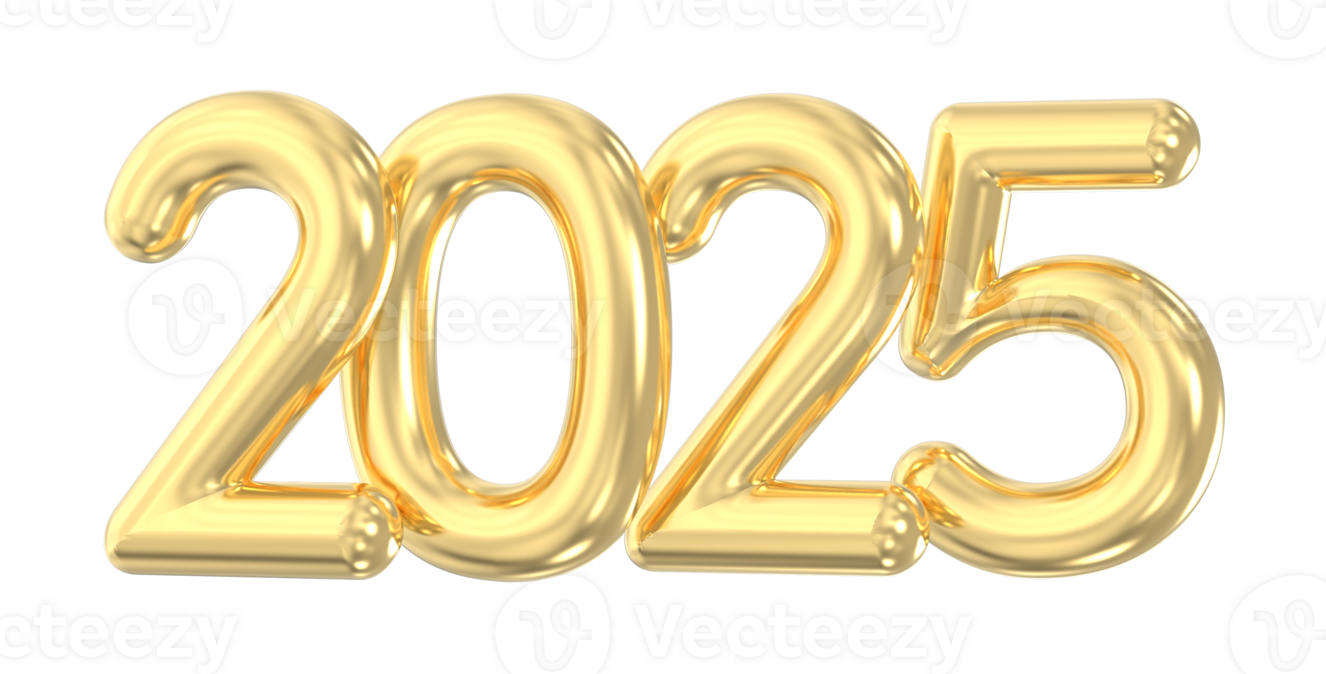 2025 Number 3D Render png
