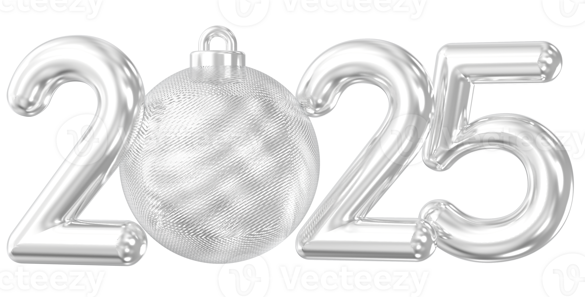 2025 Number 3D Render png