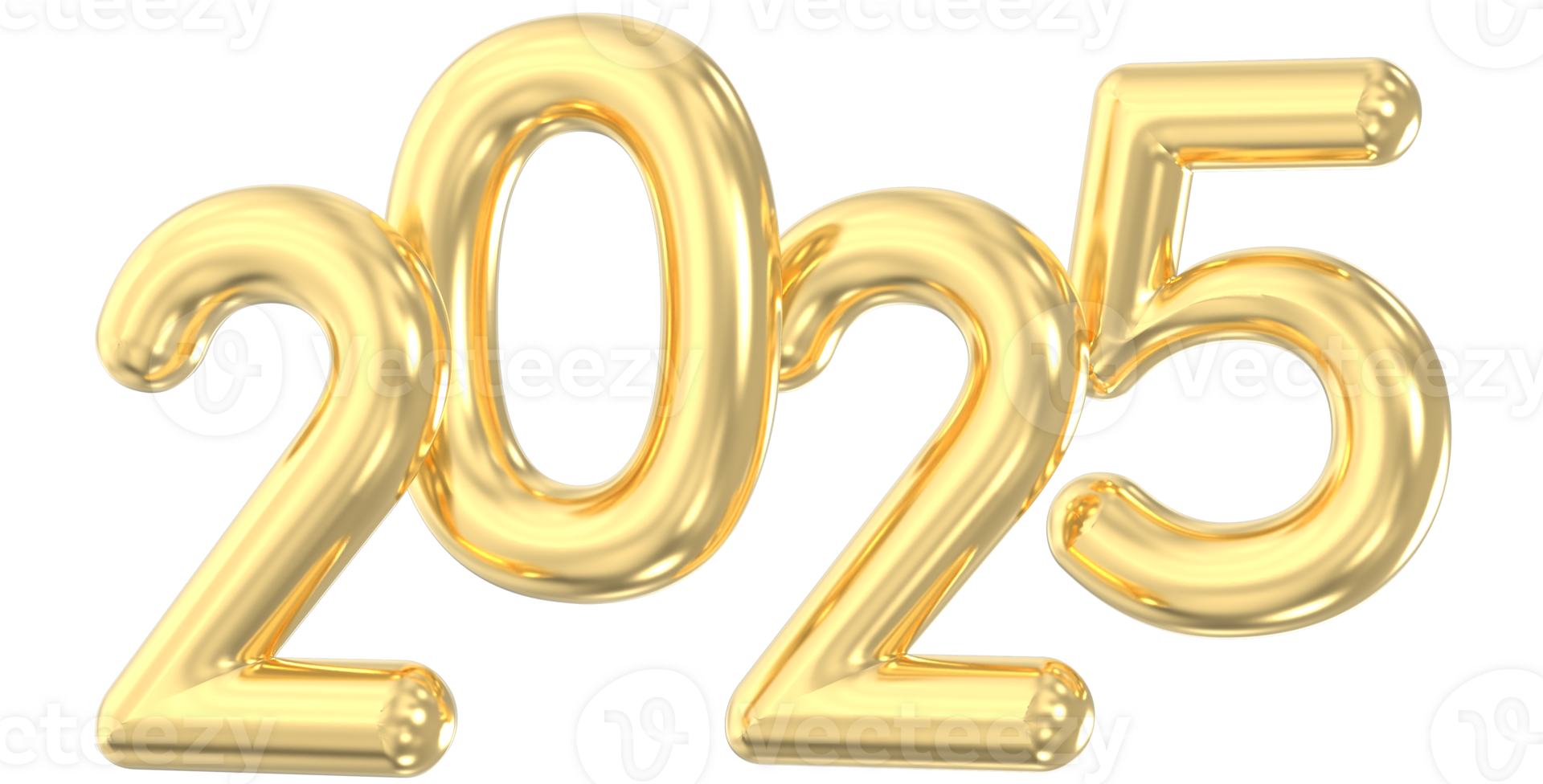 2025 Number 3D Render png
