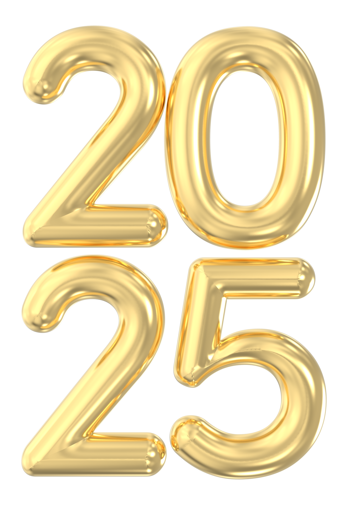 2025 Nombre 3d Rendre 43198483 PNG 2025 Number 3d Render Png