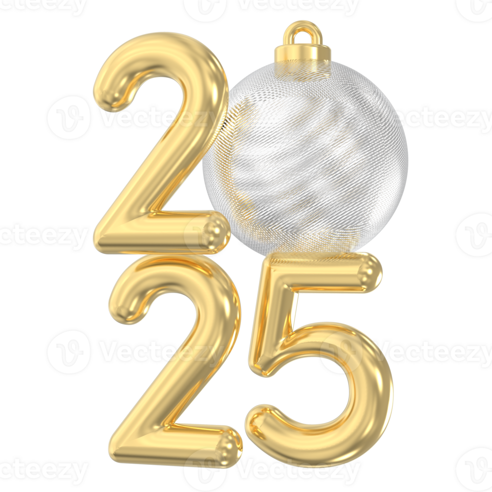 2025 Number 3D Render 43198485 PNG 2025 Number 3d Render Png