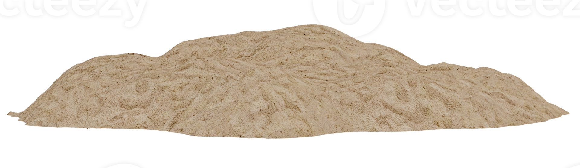 Sandy island. Piece of round beach with sand for vacation, travel, summer, leisure and enjoy. Summer beach vacation scene concept. 3d rendering png