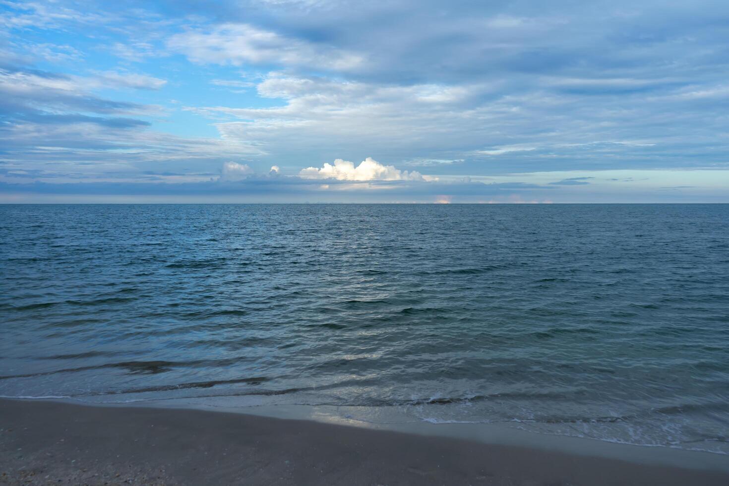 Soft wave on the beach photo