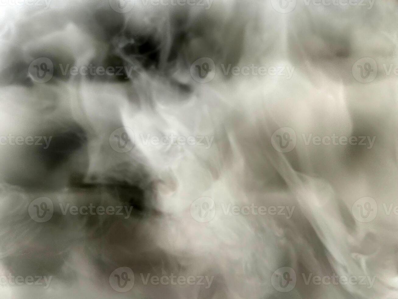 Abstract fog or smoke on black color background photo