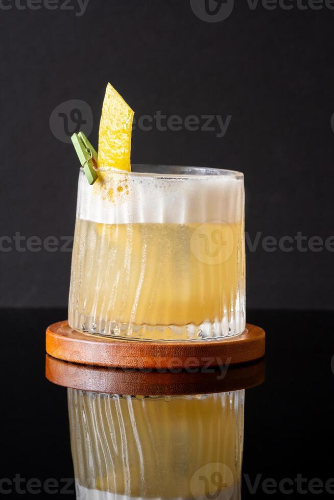 Whiskey sour cocktail photo