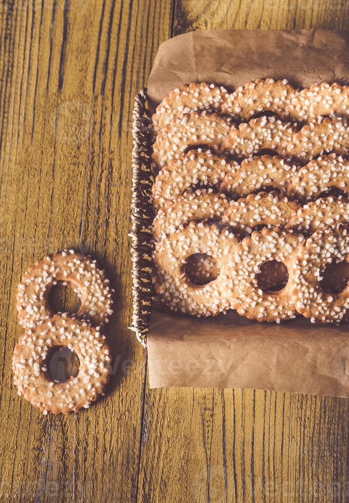 Cookies with coconut sprinkles photo