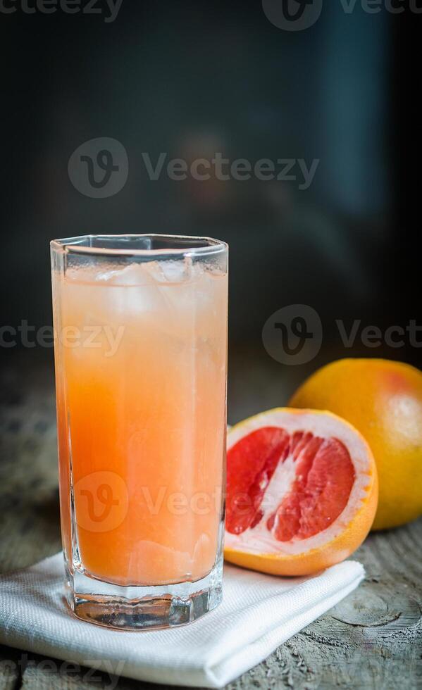 pomelo jugo vaso foto