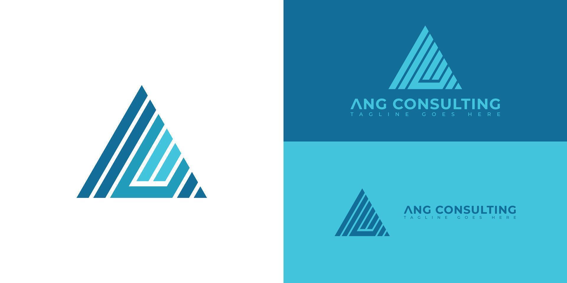 Abstract initial letter AC or CA logo in blue colors isolated on multiple background colors. The logo is suitable for business and consulting company logo icons to design inspiration templates. vector