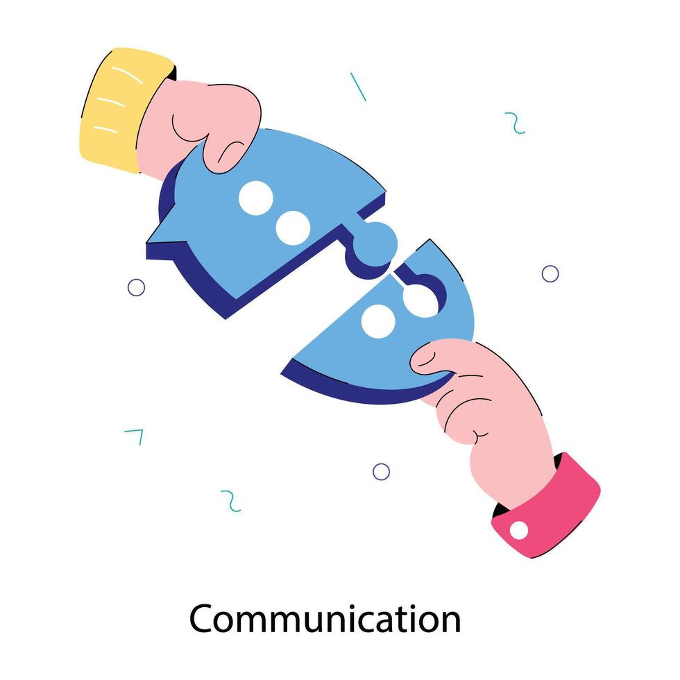 Trendy Communication Concepts vector