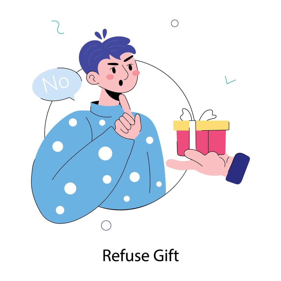Trendy Refuse Gift vector