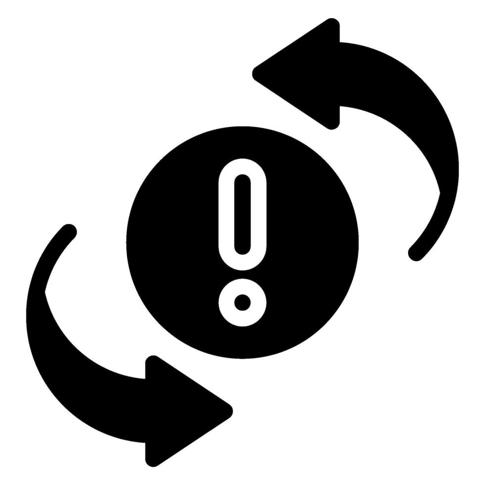 circular arrows glyph icon vector