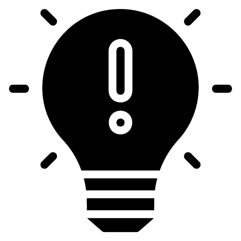 lighbulb glyph icon vector