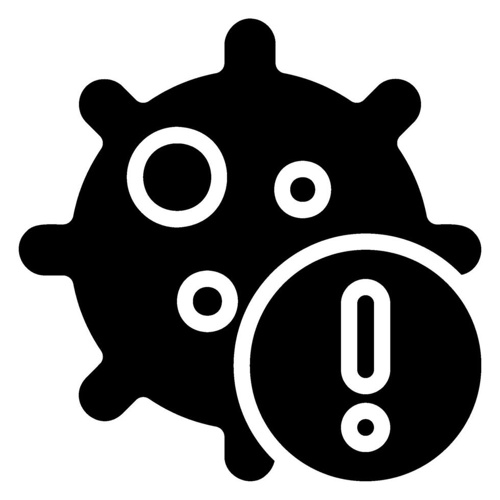 virus glyph icon vector