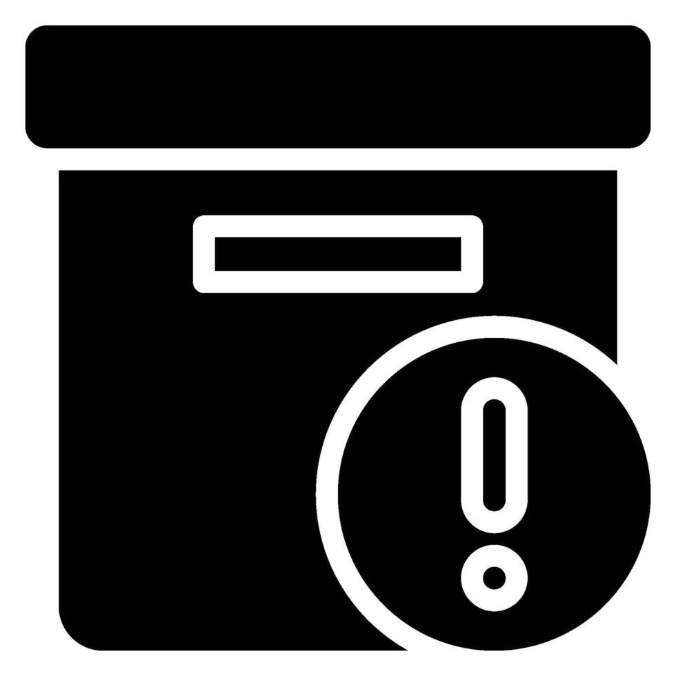 storage box glyph icon vector