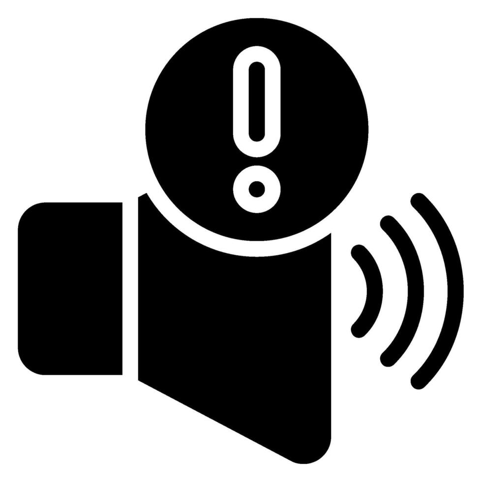 speaker glyph icon vector